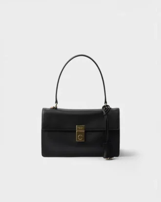 Bolso de hombro mediano de piel Prada Soft de Prada