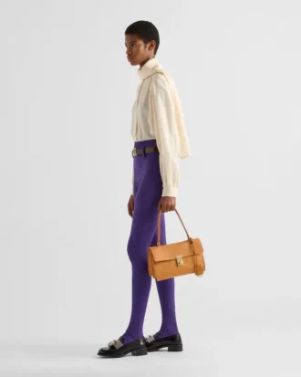 Bolso de hombro mediano de piel Prada Soft de Prada