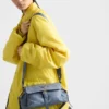 Bolso de hombro mediano «Explore» de Prada en piel napa con solapa Bolso de hombro mediano «Explore» de Prada en piel napa con solapa