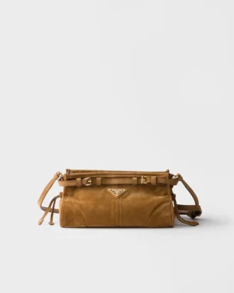 Bolso de hombro pequeño de ante Prada Bonnie