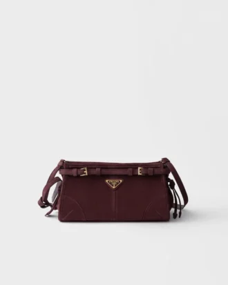 Bolso de hombro pequeño de ante Prada Bonnie