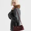 Bolso de hombro pequeño de ante Prada Bonnie Bolso de hombro pequeño de ante Prada Bonnie