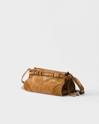 Bolso de hombro pequeño de ante Prada Bonnie