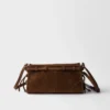 Bolso de hombro pequeño de ante Prada Bonnie Bolso de hombro pequeño de ante Prada Bonnie