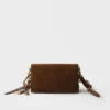 Bolso de hombro pequeño de ante Prada Soft de Prada Bolso de hombro pequeño de ante Prada Soft de Prada