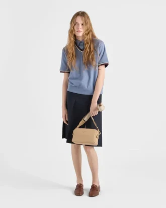Bolso de hombro pequeño de piel