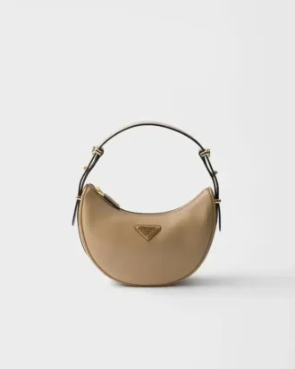 Bolso de hombro pequeño de piel Prada Arqua
