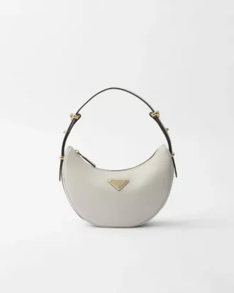 Bolso de hombro pequeño de piel Prada Arqua