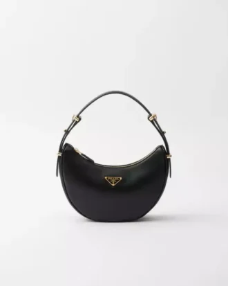 Bolso de hombro pequeño de piel Prada Arqua