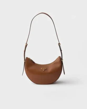 Bolso de hombro pequeño de piel Prada Arqua