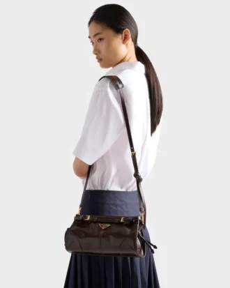 Bolso de hombro pequeño de piel Prada Bonnie