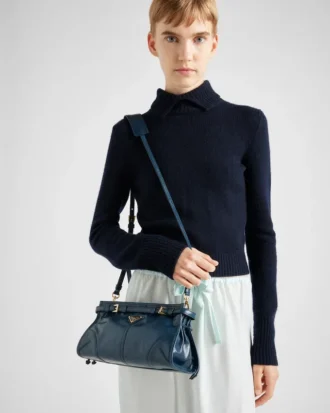 Bolso de hombro pequeño de piel Prada Bonnie