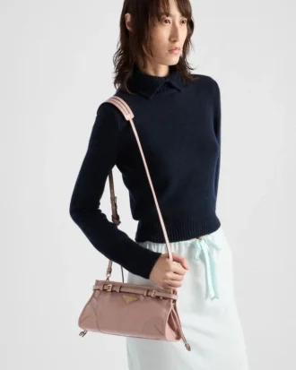 Bolso de hombro pequeño de piel Prada Bonnie