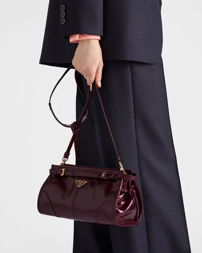 Bolso de hombro pequeño de piel Prada Bonnie Bolso de hombro pequeño de piel Prada Bonnie