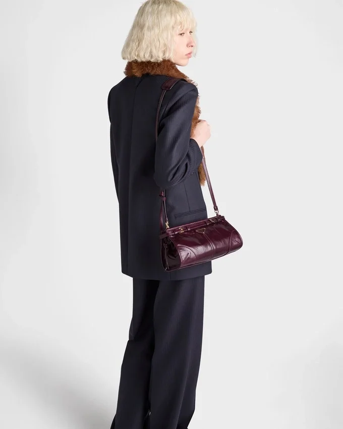 Bolso de hombro pequeño de piel Prada Bonnie Bolso de hombro pequeño de piel Prada Bonnie