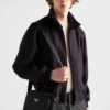 Bolso de hombro pequeño de Re-Nylon y piel Saffiano Bolso de hombro pequeño de Re-Nylon y piel Saffiano