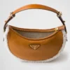 Bolso de hombro pequeño Prada Arqua de piel de oveja Bolso de hombro pequeño Prada Arqua de piel de oveja