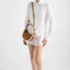 Bolso de hombro pequeño Prada Arqua de piel de oveja Bolso de hombro pequeño Prada Arqua de piel de oveja