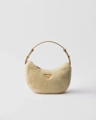 Bolso de hombro Prada Arqué de piel de oveja y cuero