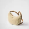 Bolso de hombro Prada Arqué de piel de oveja y cuero Bolso de hombro Prada Arqué de piel de oveja y cuero