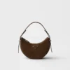 Bolso de hombro Prada Arqua Mini de ante Bolso de hombro Prada Arqua Mini de ante