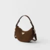 Bolso de hombro Prada Arqua Mini de ante Bolso de hombro Prada Arqua Mini de ante