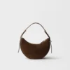 Bolso de hombro Prada Arqua Mini de ante Bolso de hombro Prada Arqua Mini de ante
