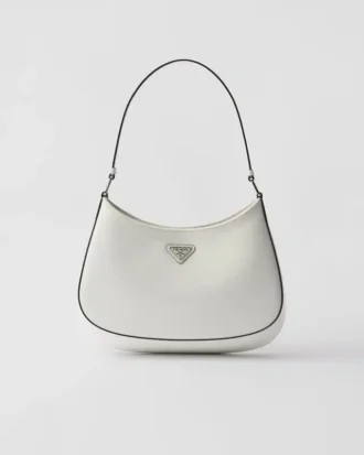 Bolso de hombro Prada Cleo de piel cepillada