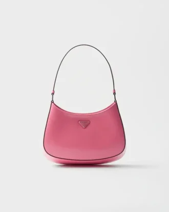 Bolso de hombro Prada Cleo de piel cepillada