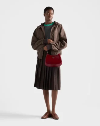 Bolso de hombro Prada Cleo de piel cepillada