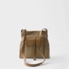 Bolso de hombro Prada Route de lona y piel Bolso de hombro Prada Route de lona y piel