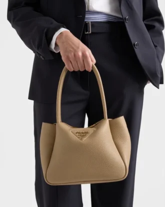 Bolso de mano pequeño de piel