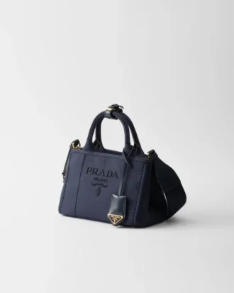 Bolso de mano Prada Jardiniare Mini de lona de algodón