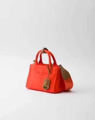 Bolso de mano Prada Jardiniare Mini de lona de algodón