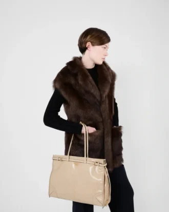 Bolso de piel extragrande Prada Bonnie