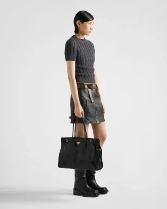 Bolso de piel extragrande Prada Bonnie