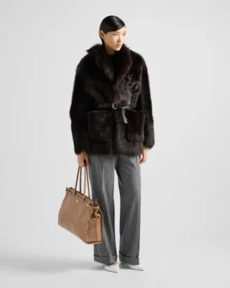 Bolso de piel extragrande Prada Bonnie