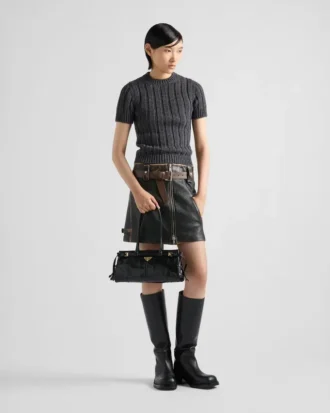Bolso de piel mediano Prada Bonnie