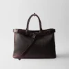 Bolso de piel napa con hebilla de Prada Bolso de piel napa con hebilla de Prada