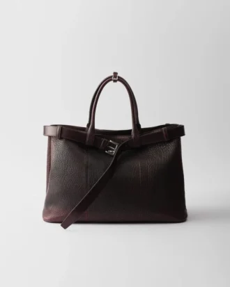 Bolso de piel napa con hebilla de Prada