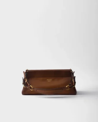 Bolso de piel Prada EnchaîNa mediano
