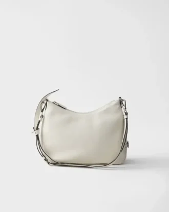 Bolso de piel Prada Fold mediano