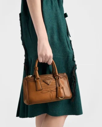Bolso de piel Prada Galleria Mini