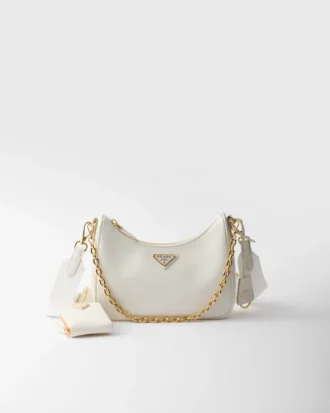Bolso de piel Saffiano Prada Re-Edition 2005