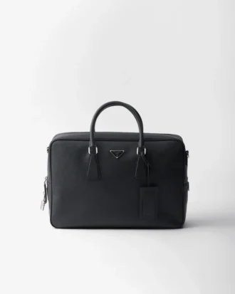 Bolso de trabajo de piel Saffiano