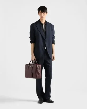 Bolso de trabajo de piel Saffiano