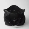 Bolso de viaje de Re-Nylon y piel Bolso de viaje de Re-Nylon y piel