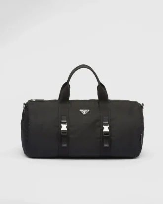 Bolso de viaje de Re-Nylon y piel Saffiano