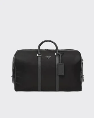 Bolso de viaje de Re-Nylon y piel Saffiano