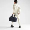 Bolso de viaje de Re-Nylon y piel Saffiano Bolso de viaje de Re-Nylon y piel Saffiano
